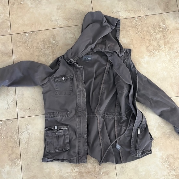 Women’s Gray Market & Spruce Hooded Jacket - Picture 1 of 7